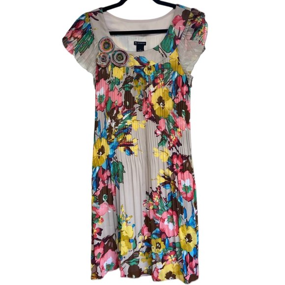 Women's New Directions‎ Floral Swing Mini Dress Size 4 - Picture 1 of 4